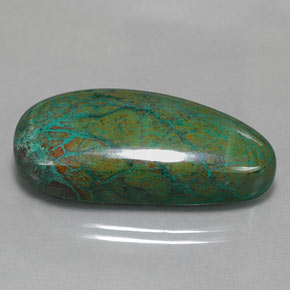 38.88 ct Multicolor Chrysocolla Stone, Natural Chrysocolla in Fancy Cabochon Shape for Sale