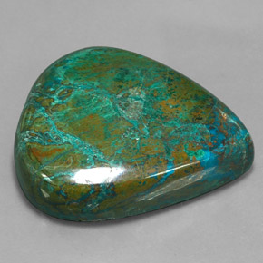 100.55 ct Multicolor Chrysocolla Stone, Natural Chrysocolla in Pear Cabochon Shape for Sale