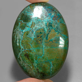 166.65 ct Multicolor Chrysocolla Gemstone, Chrysocolla Gem in Oval Cabochon Shape for Sale.