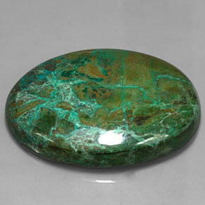 166.65 ct Multicolor Chrysocolla Stone, Natural Chrysocolla in Oval Cabochon Shape for Sale