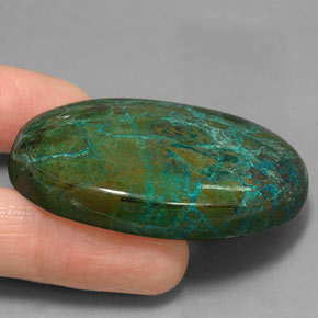 Chrysocolla Gemstone in 49.9 x 36.1 mm Size for Sale, Chrysocolla Stone in Multicolor Color