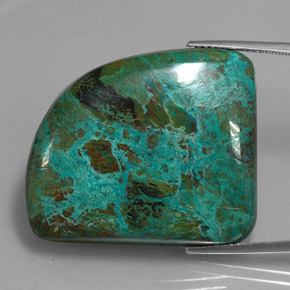 73.62 ct Multicolor Chrysocolla Gemstone, Chrysocolla Gem in Fancy Cabochon Shape for Sale.