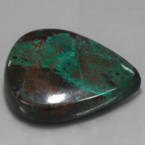 86.82 ct Multicolor Chrysocolla Stone, Natural Chrysocolla in Pear Cabochon Shape for Sale