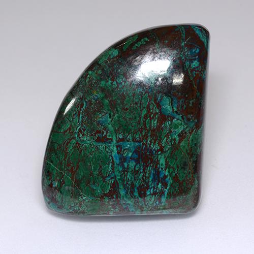 67.64 ct Multicolor Chrysocolla Gemstone, Chrysocolla Gem in Fancy Cabochon Shape for Sale.
