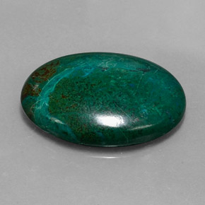 21.74 ct Multicolor Chrysocolla Stone, Natural Chrysocolla in Oval Cabochon Shape for Sale