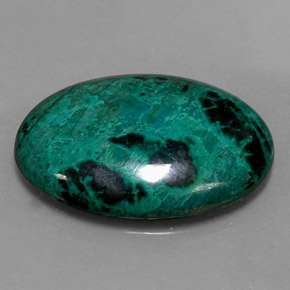 20.62 ct Multicolor Chrysocolla Stone, Natural Chrysocolla in Oval Cabochon Shape for Sale