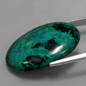 Chrysocolla Gemstone in 25.1 x 18.1 mm Size for Sale, Chrysocolla Stone in Multicolor Color