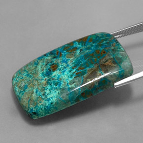 Chrysocolla Gemstone in 30.9 x 18.9 mm Size for Sale, Chrysocolla Stone in Multicolor Color