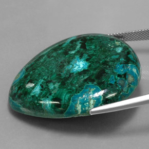 Chrysocolla Gemstone in 37.4 x 32.6 mm Size for Sale, Chrysocolla Stone in Multicolor Color