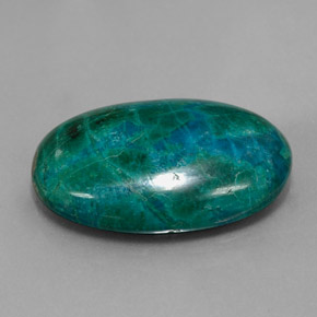 24.03 ct Multicolor Chrysocolla Stone, Natural Chrysocolla in Oval Cabochon Shape for Sale