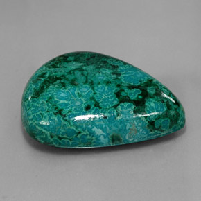 64.94 ct Multicolor Chrysocolla Stone, Natural Chrysocolla in Pear Cabochon Shape for Sale