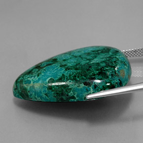 Chrysocolla Gemstone in 32.5 x 26.7 mm Size for Sale, Chrysocolla Stone in Multicolor Color