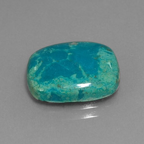 4.45 ct Multicolor Chrysocolla Stone, Natural Chrysocolla in Cushion Cabochon Shape for Sale