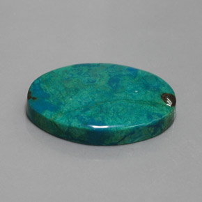 28.92 ct Multicolor Chrysocolla Stone, Natural Chrysocolla in Oval Cabochon Shape for Sale