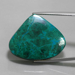 44.6ct Pear Cabochon Multicolor Chrysocolla Gem for sale 44.6ct Pear Cabochon Multicolor Chrysocolla Gem (ID: 362783)