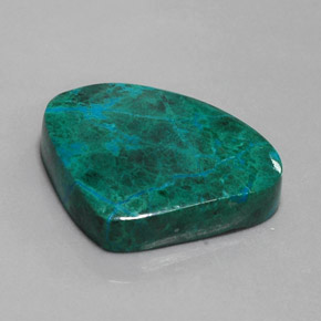 44.58 ct Multicolor Chrysocolla Stone, Natural Chrysocolla in Pear Cabochon Shape for Sale
