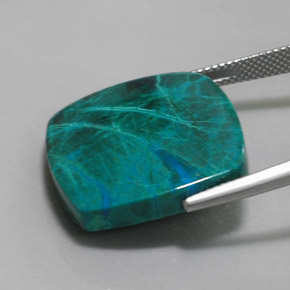 Chrysocolla Gemstone in 22.2 x 21.7 mm Size for Sale, Chrysocolla Stone in Multicolor Color