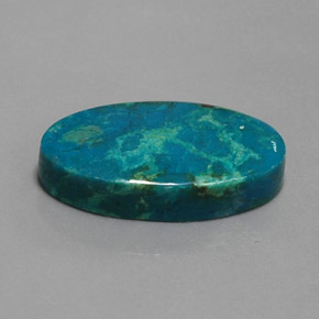 18.59 ct Multicolor Chrysocolla Stone, Natural Chrysocolla in Oval Cabochon Shape for Sale