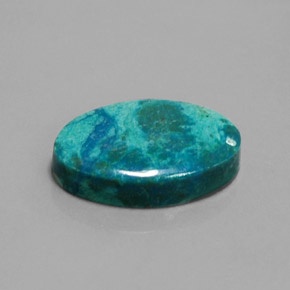 10.54 ct Multicolor Chrysocolla Stone, Natural Chrysocolla in Oval Cabochon Shape for Sale