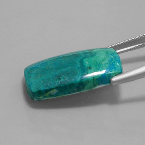 Chrysocolla Gemstone in 20.7 x 12.5 mm Size for Sale, Chrysocolla Stone in Multicolor Color