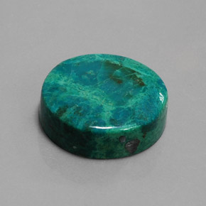 19.76 ct Multicolor Chrysocolla Stone, Natural Chrysocolla in Round Cabochon Shape for Sale