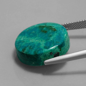 Chrysocolla Gemstone in 18.8 mm Size for Sale, Chrysocolla Stone in Multicolor Color