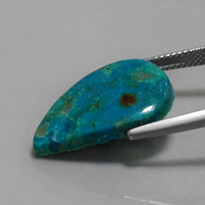Chrysocolla Gemstone in 21.8 x 14 mm Size for Sale, Chrysocolla Stone in Multicolor Color