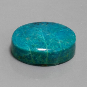 17.53 ct Multicolor Chrysocolla Stone, Natural Chrysocolla in Oval Cabochon Shape for Sale