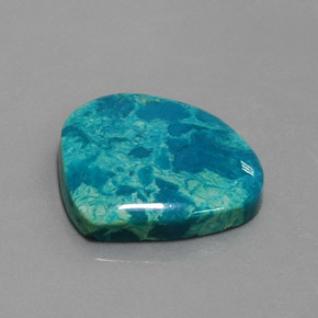 10.76 ct Multicolor Chrysocolla Stone, Natural Chrysocolla in Pear Cabochon Shape for Sale