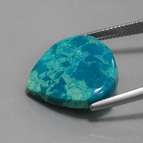 Chrysocolla Gemstone in 20.4 x 19.2 mm Size for Sale, Chrysocolla Stone in Multicolor Color
