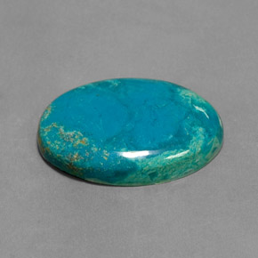 13.12 ct Multicolor Chrysocolla Stone, Natural Chrysocolla in Oval Cabochon Shape for Sale