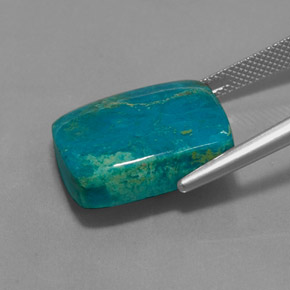 Chrysocolla Gemstone in 19 x 15.7 mm Size for Sale, Chrysocolla Stone in Multicolor Color