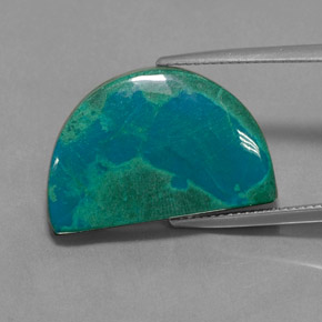 18.32 ct Multicolor Chrysocolla Gemstone, Chrysocolla Gem in Fancy Cabochon Shape for Sale.