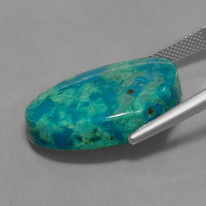 Chrysocolla Gemstone in 25.7 x 17.1 mm Size for Sale, Chrysocolla Stone in Multicolor Color