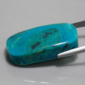 Chrysocolla Gemstone in 28.2 x 15.6 mm Size for Sale, Chrysocolla Stone in Multicolor Color