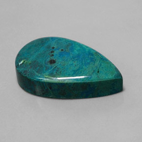 31.71 ct Multicolor Chrysocolla Stone, Natural Chrysocolla in Pear Cabochon Shape for Sale