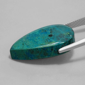 Chrysocolla Gemstone in 27.7 x 17.7 mm Size for Sale, Chrysocolla Stone in Multicolor Color