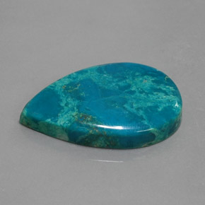 21.26 ct Multicolor Chrysocolla Stone, Natural Chrysocolla in Pear Cabochon Shape for Sale