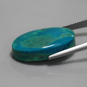 Chrysocolla Gemstone in 27.2 x 15.8 mm Size for Sale, Chrysocolla Stone in Multicolor Color