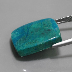 Chrysocolla Gemstone in 21.6 x 18.5 mm Size for Sale, Chrysocolla Stone in Multicolor Color