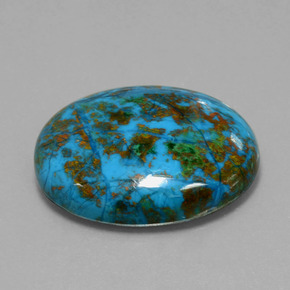 47.87 ct Multicolor Chrysocolla Stone, Natural Chrysocolla in Oval Cabochon Shape for Sale