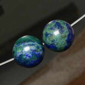 17.86 ct Multicolor Chrysocolla Stone, Natural Chrysocolla in Drilled Sphere Shape for Sale