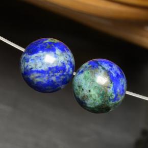 Chrysocolla Gemstones in 10.6 mm Size for Sale, Chrysocolla Stones in Multicolor Color