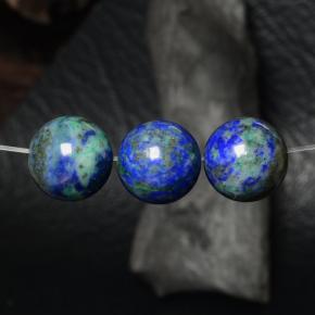 27.71 ctw Multicolor Chrysocolla Gemstones, Chrysocolla Gems in Drilled Sphere Shape for Sale.