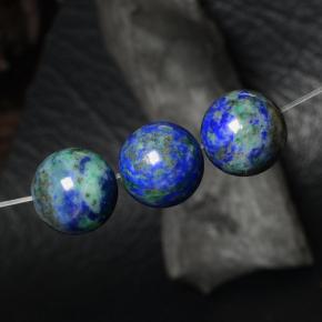 27.71 ctw Multicolor Chrysocolla Stones, Natural Chrysocolla in Drilled Sphere Shape for Sale