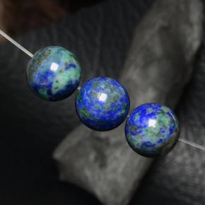 Chrysocolla Gemstones in 10.5 mm Size for Sale, Chrysocolla Stones in Multicolor Color