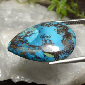 Chrysocolla Gemstone in 28.6 x 21.7 mm Size for Sale, Chrysocolla Stone in Multicolor Color