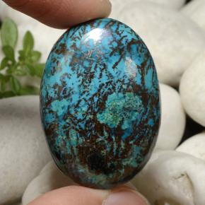 51.5ct Oval Cabochon Multicolor Chrysocolla Gem for sale 51.5ct Oval Cabochon Multicolor Chrysocolla Gem (ID: 471070)