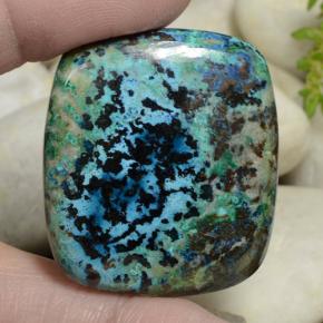 66.7ct Cushion Cabochon Multicolor Chrysocolla Gem for sale 66.7ct Cushion Cabochon Multicolor Chrysocolla Gem (ID: 472128)
