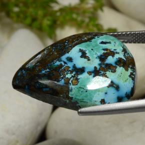 Chrysocolla Gemstone in 24.6 x 19.2 mm Size for Sale, Chrysocolla Stone in Multicolor Color